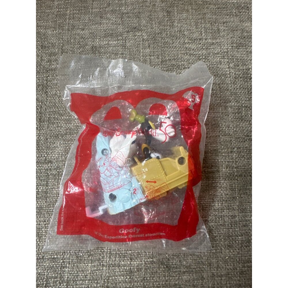 Disney McDonalds Goofy Expedition Everest Toy New In Bag